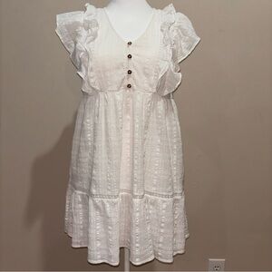 Knox Rose White high waisted dress Size S